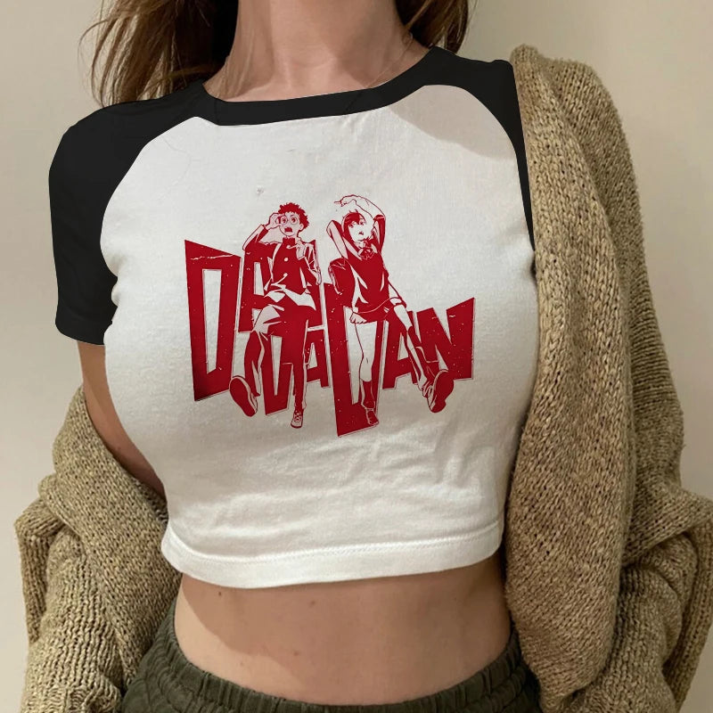 T-shirt Dandadan Ayase Momo & Takakura Ken Vintage