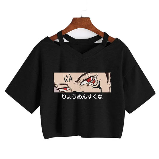 Crop Top Anime Harajuku Y2K Femme