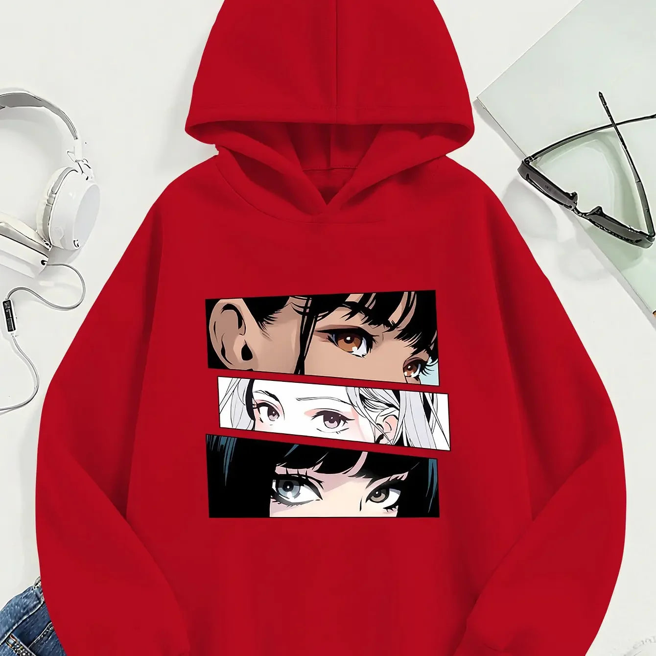 Sweat à Capuche Manga Rose Fille