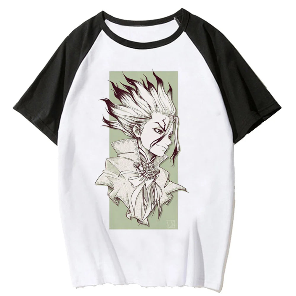 T-shirt Femme Dr Stone Rétro Psychédélique Streetwear