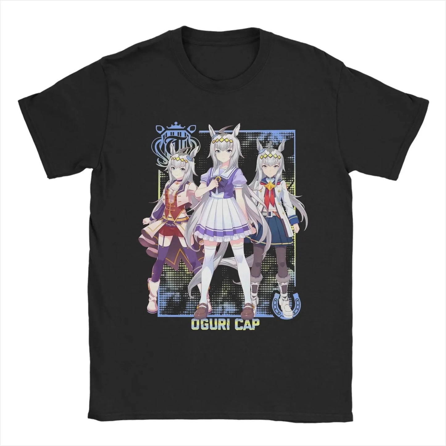 T-shirt Rice Shower Uma Musume - Anime Coton Col Rond Unisexe Grande Taille