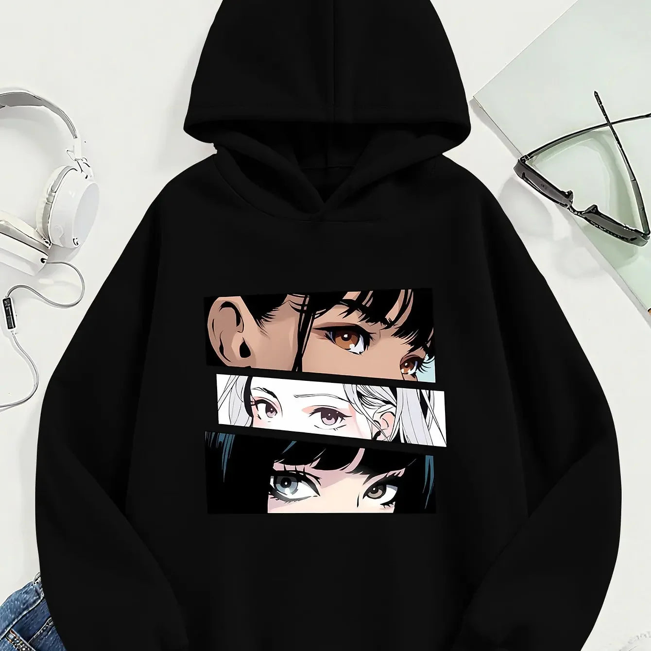 Sweat à Capuche Manga Rose Fille