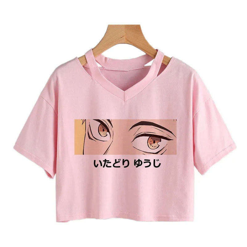 Crop Top Anime Harajuku Y2K Femme