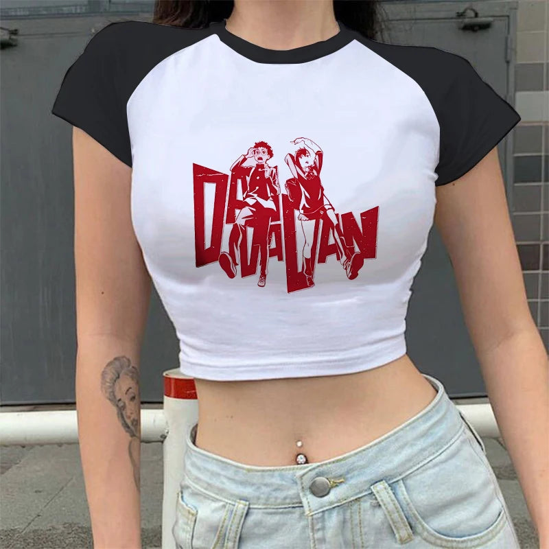 T-shirt Dandadan Ayase Momo & Takakura Ken Vintage