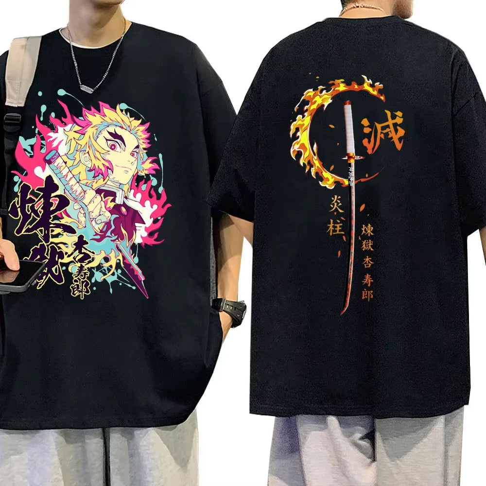 T-shirt Demon Slayer Rengoku Kyoujurou Unisexe