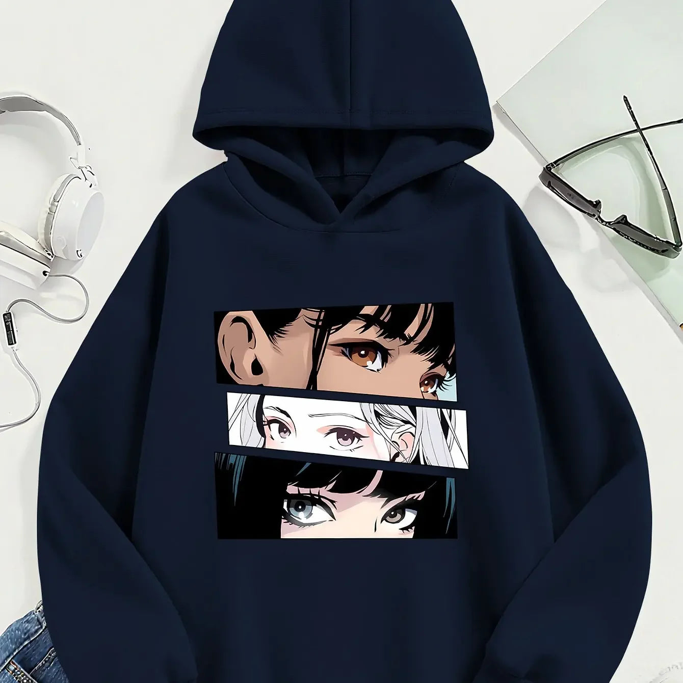 Sweat à Capuche Manga Rose Fille