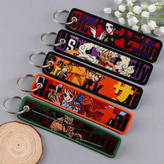 Porte-clés One Piece Brodé Unisexe