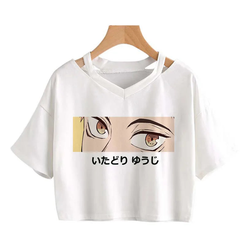 Crop Top Anime Harajuku Y2K Femme