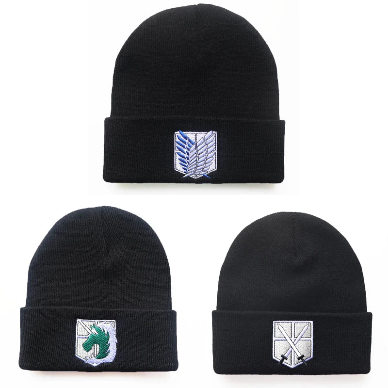 Bonnet Anime Tricoté SNK Unisexe