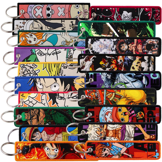 Porte-clés One Piece Brodé Unisexe