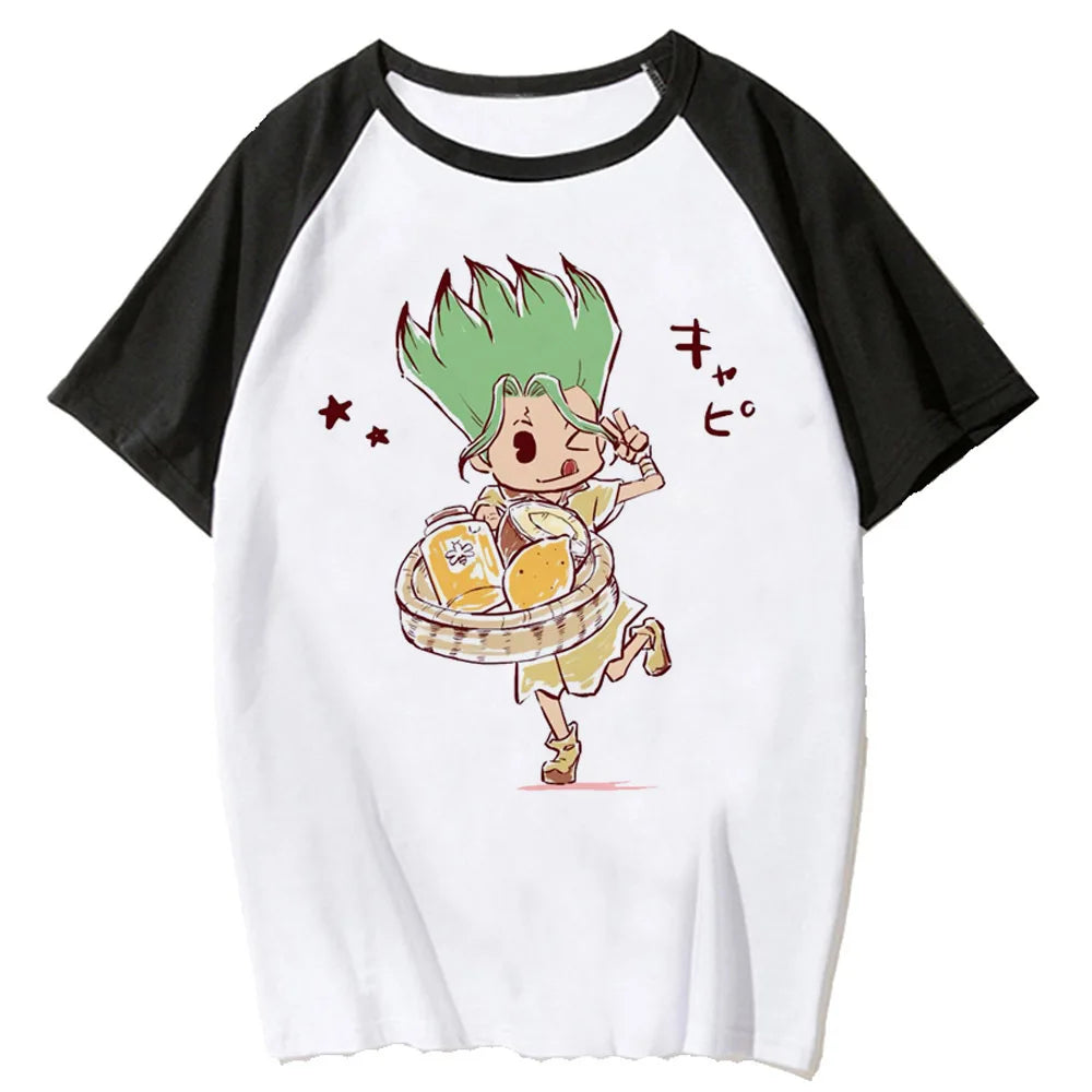 T-shirt Femme Dr Stone Rétro Psychédélique Streetwear