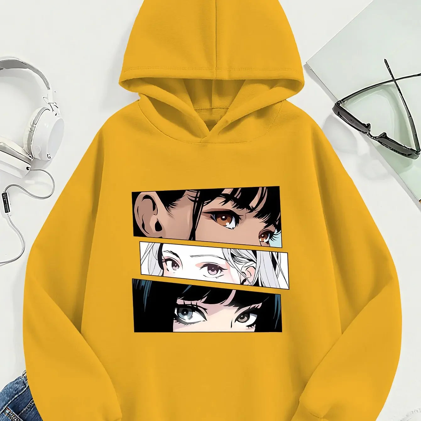 Sweat à Capuche Manga Rose Fille