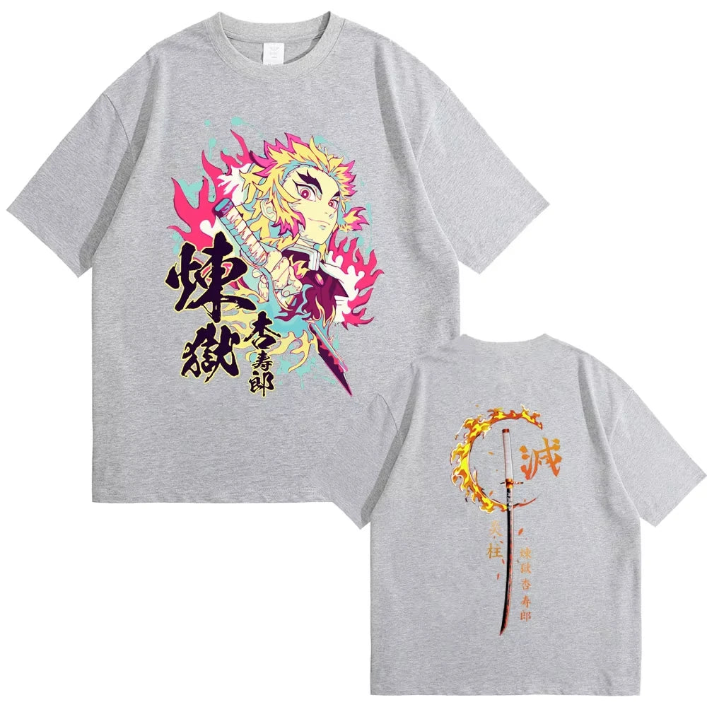 T-shirt Demon Slayer Rengoku Kyoujurou Unisexe
