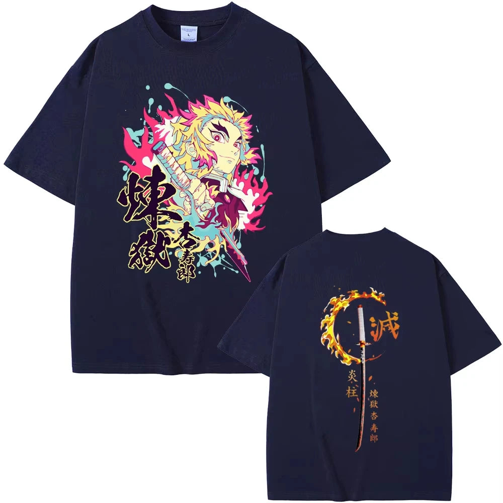 T-shirt Demon Slayer Rengoku Kyoujurou Unisexe