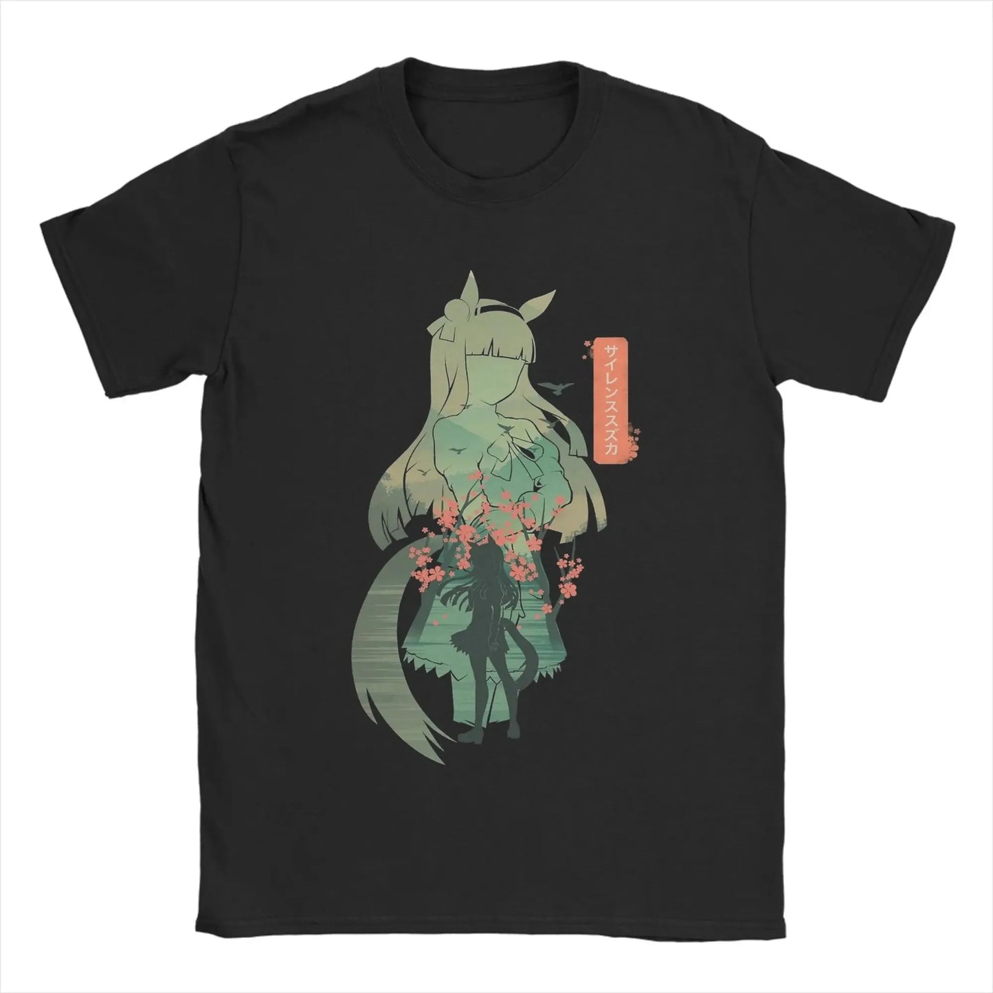 T-shirt Rice Shower Uma Musume - Anime Coton Col Rond Unisexe Grande Taille