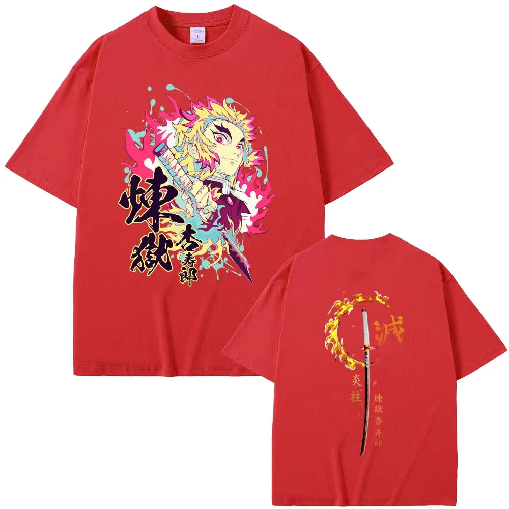 T-shirt Demon Slayer Rengoku Kyoujurou Unisexe