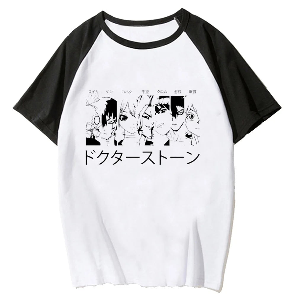 T-shirt Femme Dr Stone Rétro Psychédélique Streetwear