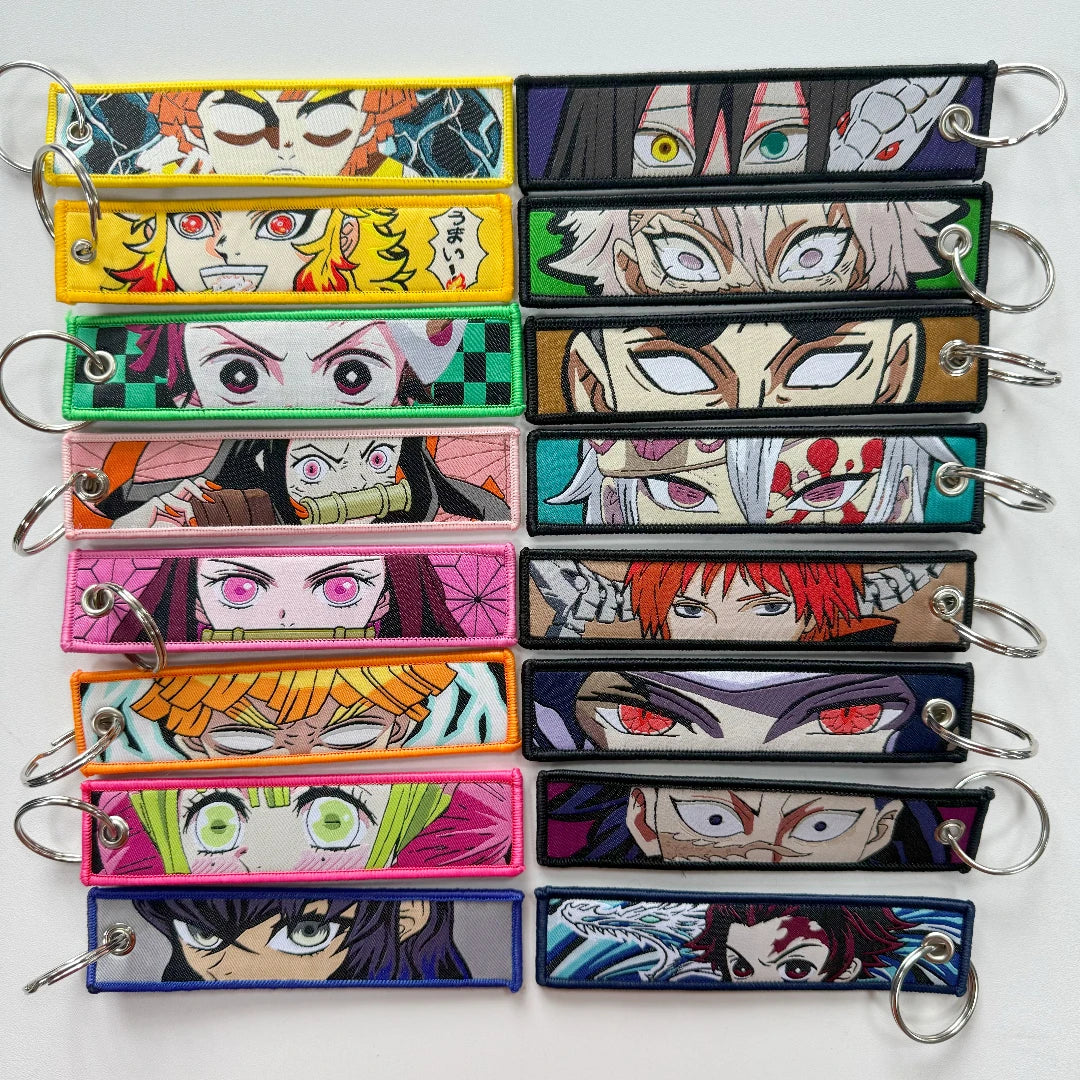 Porte-clés Anime Brodé Pendentif