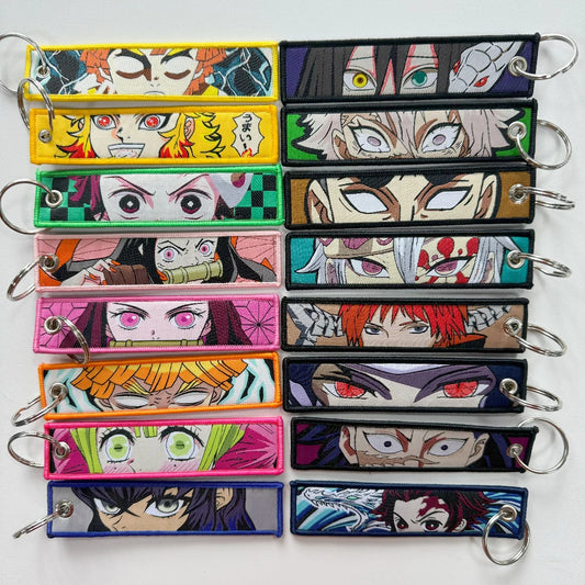 Porte-clés Anime Brodé Pendentif