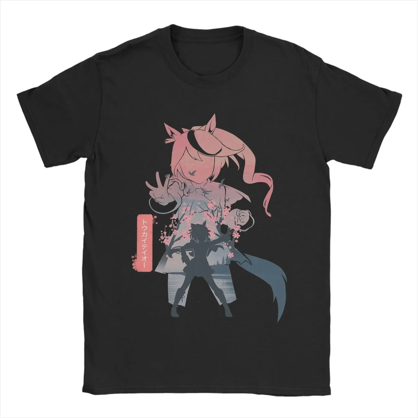 T-shirt Rice Shower Uma Musume - Anime Coton Col Rond Unisexe Grande Taille