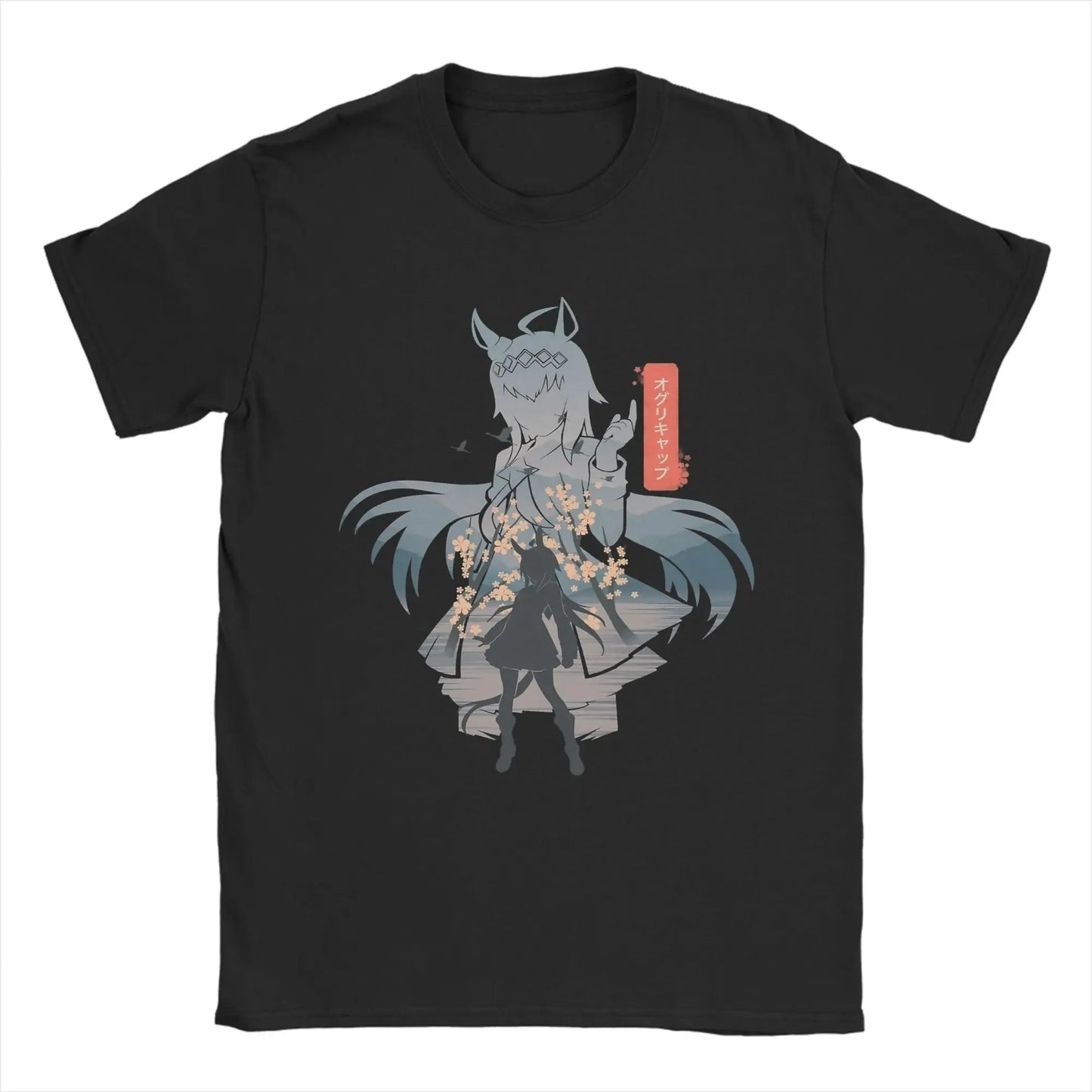 T-shirt Rice Shower Uma Musume - Anime Coton Col Rond Unisexe Grande Taille
