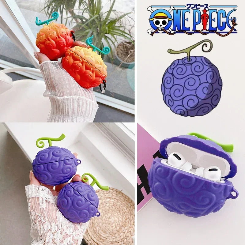Coque AirPods One Piece Devil Fruit Silicone