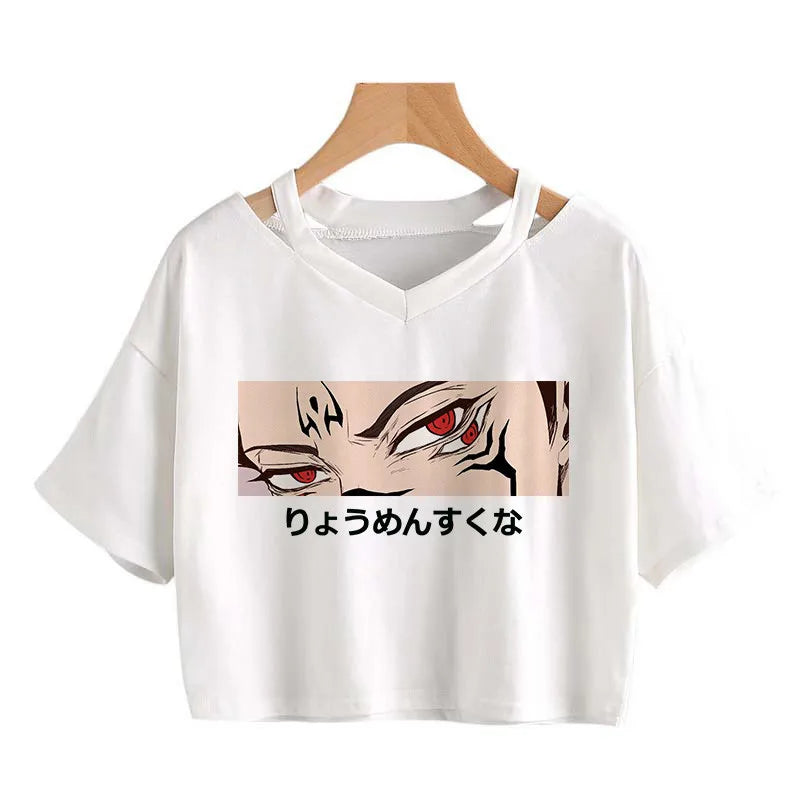 Crop Top Anime Harajuku Y2K Femme