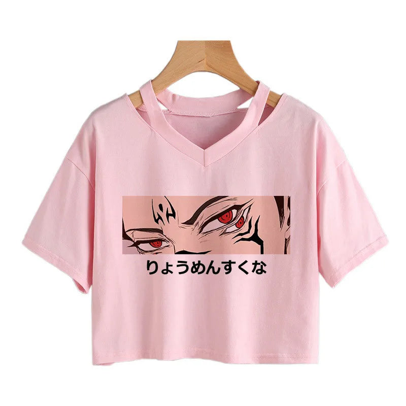 Crop Top Anime Harajuku Y2K Femme