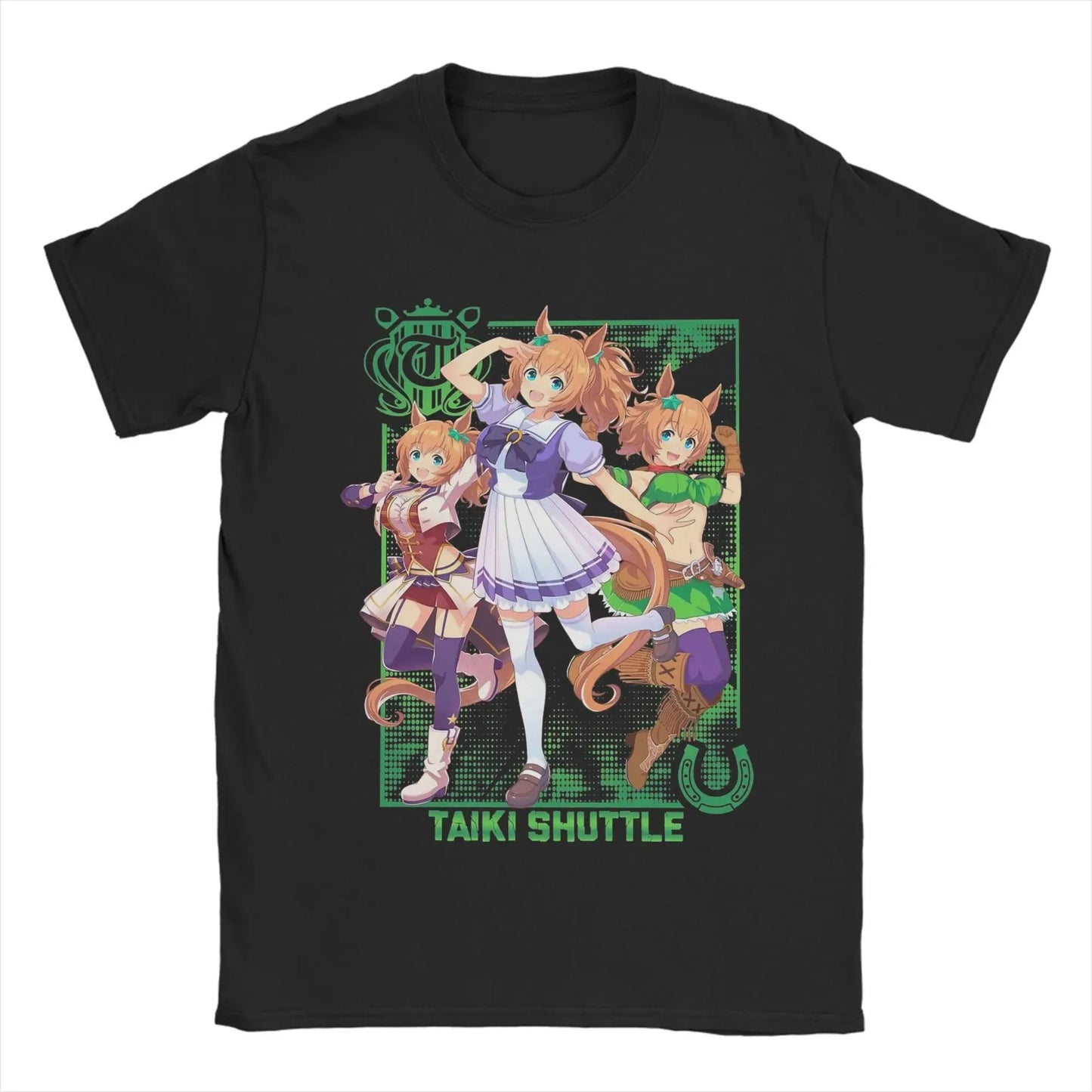 T-shirt Rice Shower Uma Musume - Anime Coton Col Rond Unisexe Grande Taille