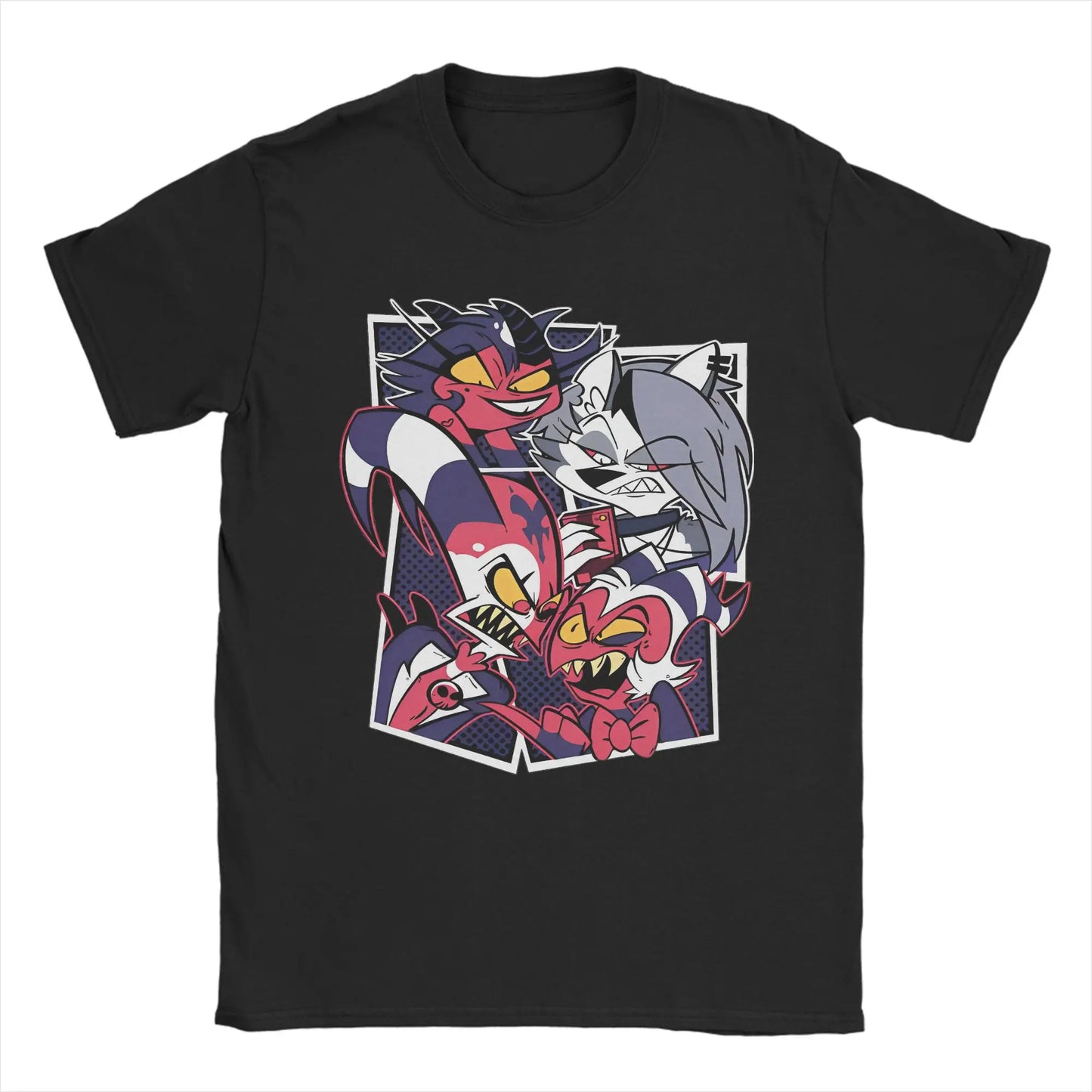 T-shirt Vox Hazbin Hotel - Anime Vintage Coton Col Rond Unisexe