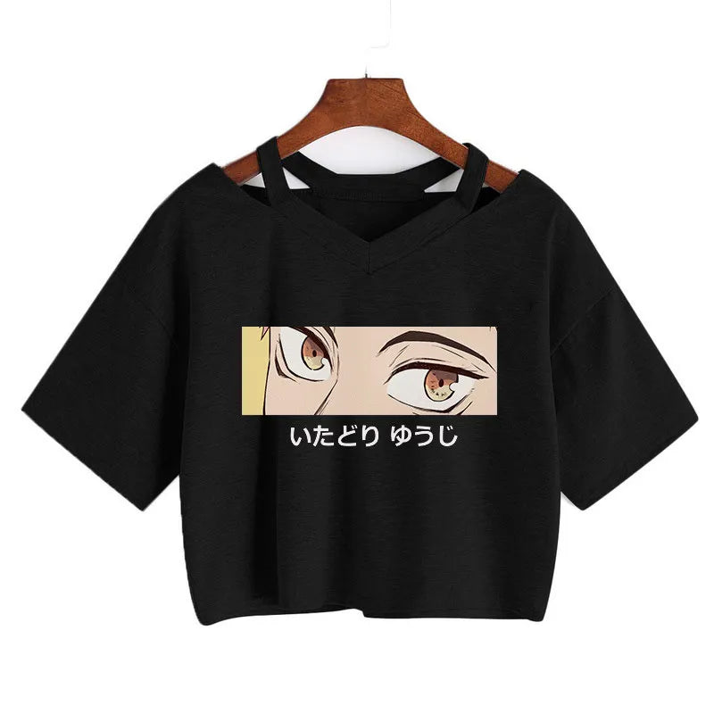 Crop Top Anime Harajuku Y2K Femme